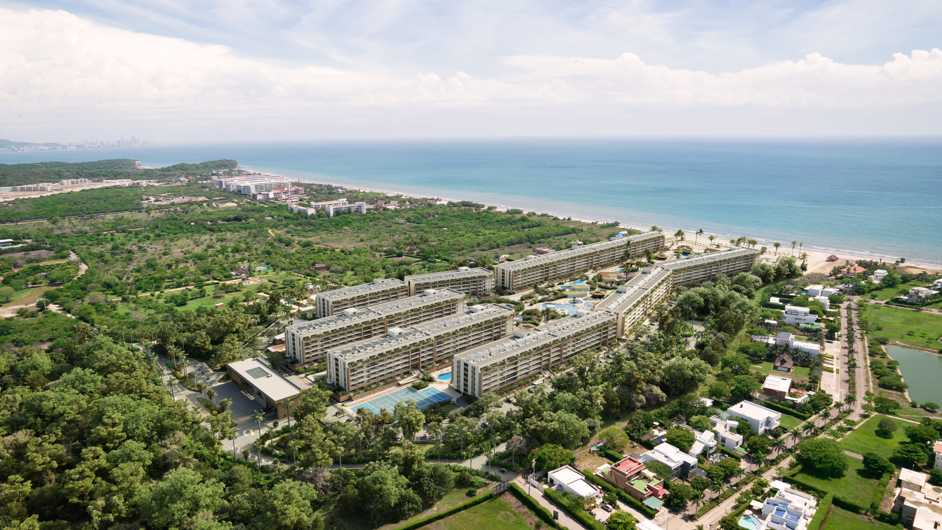 Club de playa - Vista aerea playa escondida