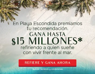 Playa Escondida premia tu recomendación: gana hasta 15 millones refiriendo a quien sueñe con vivir frente al mar